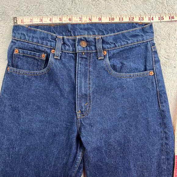 Levi’s women’s Vintage 1987 505 Blue Jeans size 28x30 Reworked - Picture 7 of 9